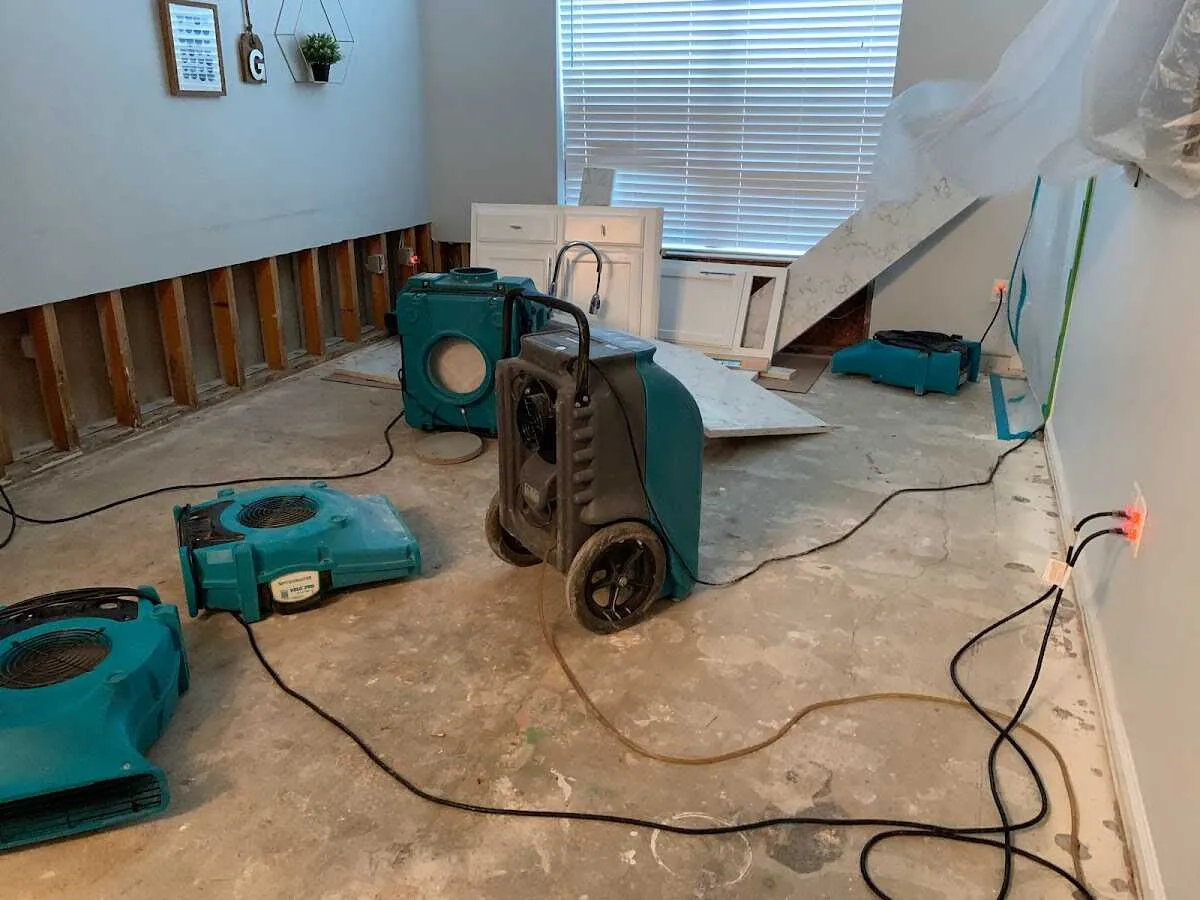 Dehumidifier in flood-cut room for Water Extraction & Removal in Barberton